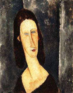 Amedeo Modigliani Blue Eyes ( Portrait of Madame Jeanne Hebuterne ) Sweden oil painting art